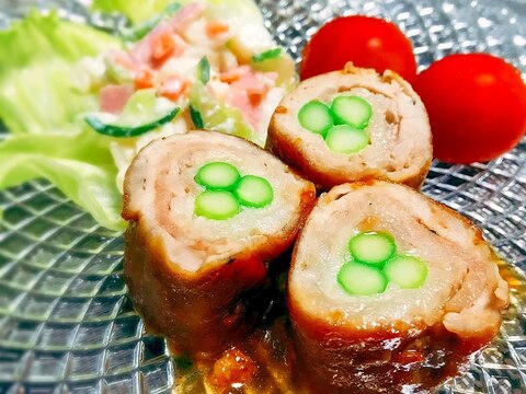 焼肉のタレで簡単！韓国風★アスパラの肉巻き